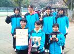 聖徳大学附属取手聖徳女子中学校　硬式テニス部が快挙――関東中学生新人テニス選手権大会（団体）で優勝