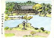②スケッチ 浄瑠璃寺、個人蔵.jpg