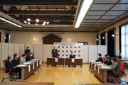 奈良女子大学記念館で行われた武庫川女子大学と奈良女子大学の包括連携協定締結式.jpg