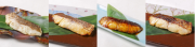 近大生まれマダイ　焼味四種食べ比べセット　左から　塩焼き、西京焼き、照焼き、柚庵焼き.png