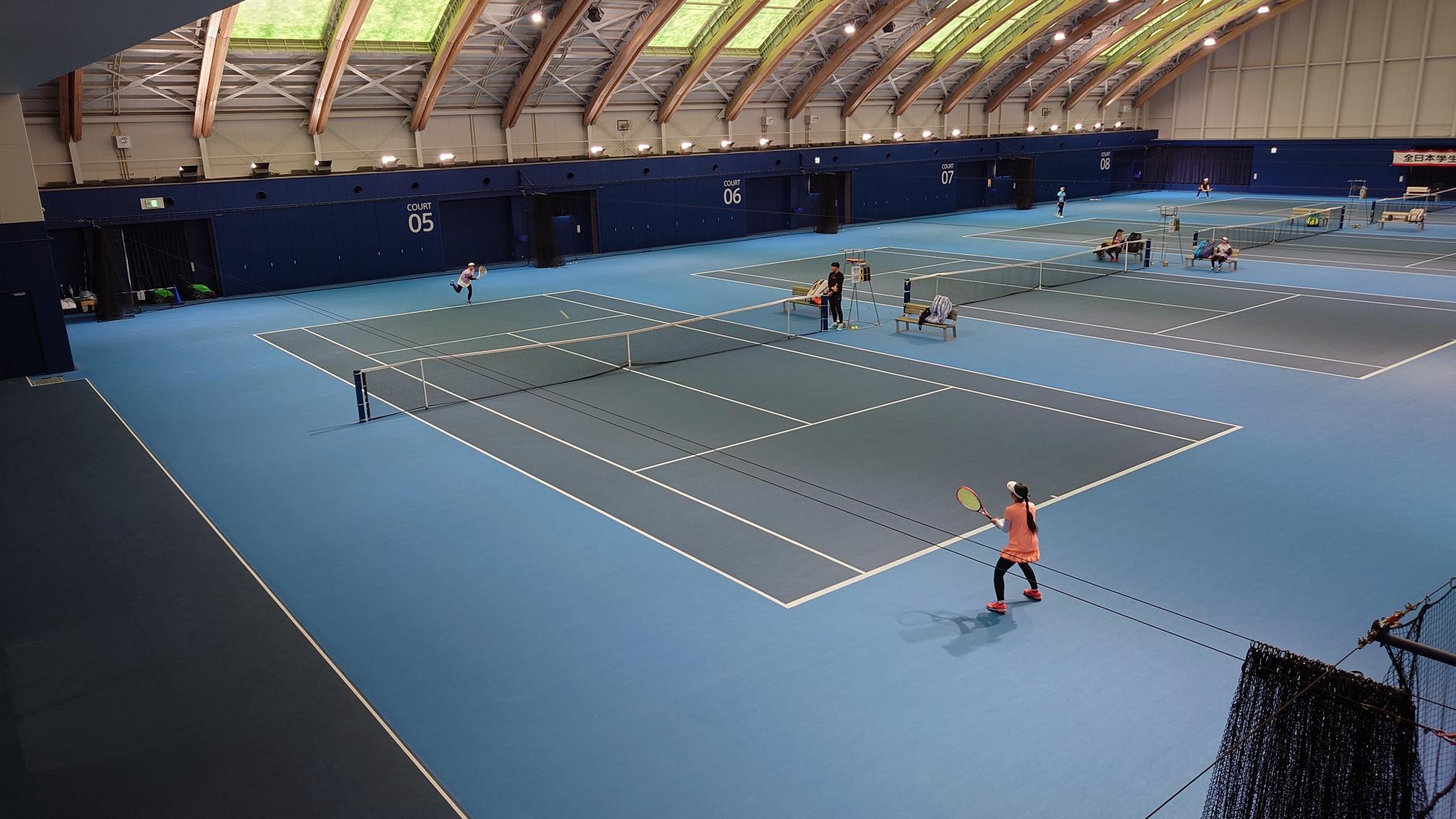 【女子シングルス 全国大会出場の快挙!】2025年日本学生室内テニス選手権大会女子シングルスに出場し、健闘。金沢工業大学硬式庭球部 稲葉陽菜さん。