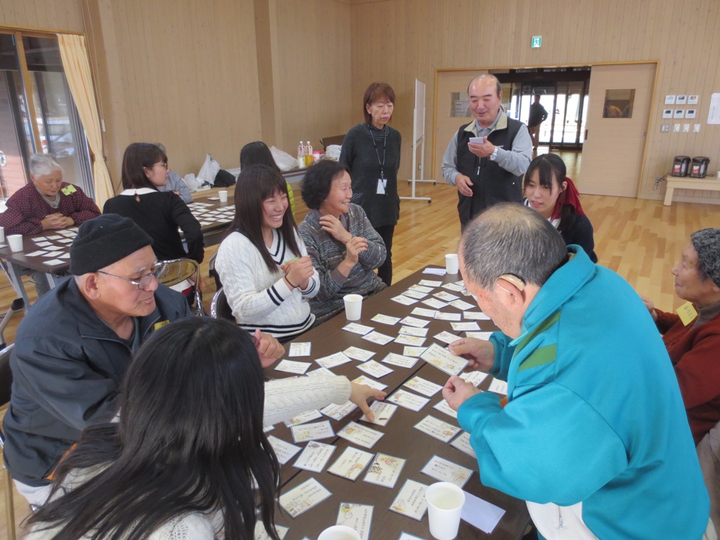 中央大学の被災地支援学生団体「はまぎくのつぼみ」が3月16日、岩手県宮古市津軽石地区で地域の方との交流会を実施