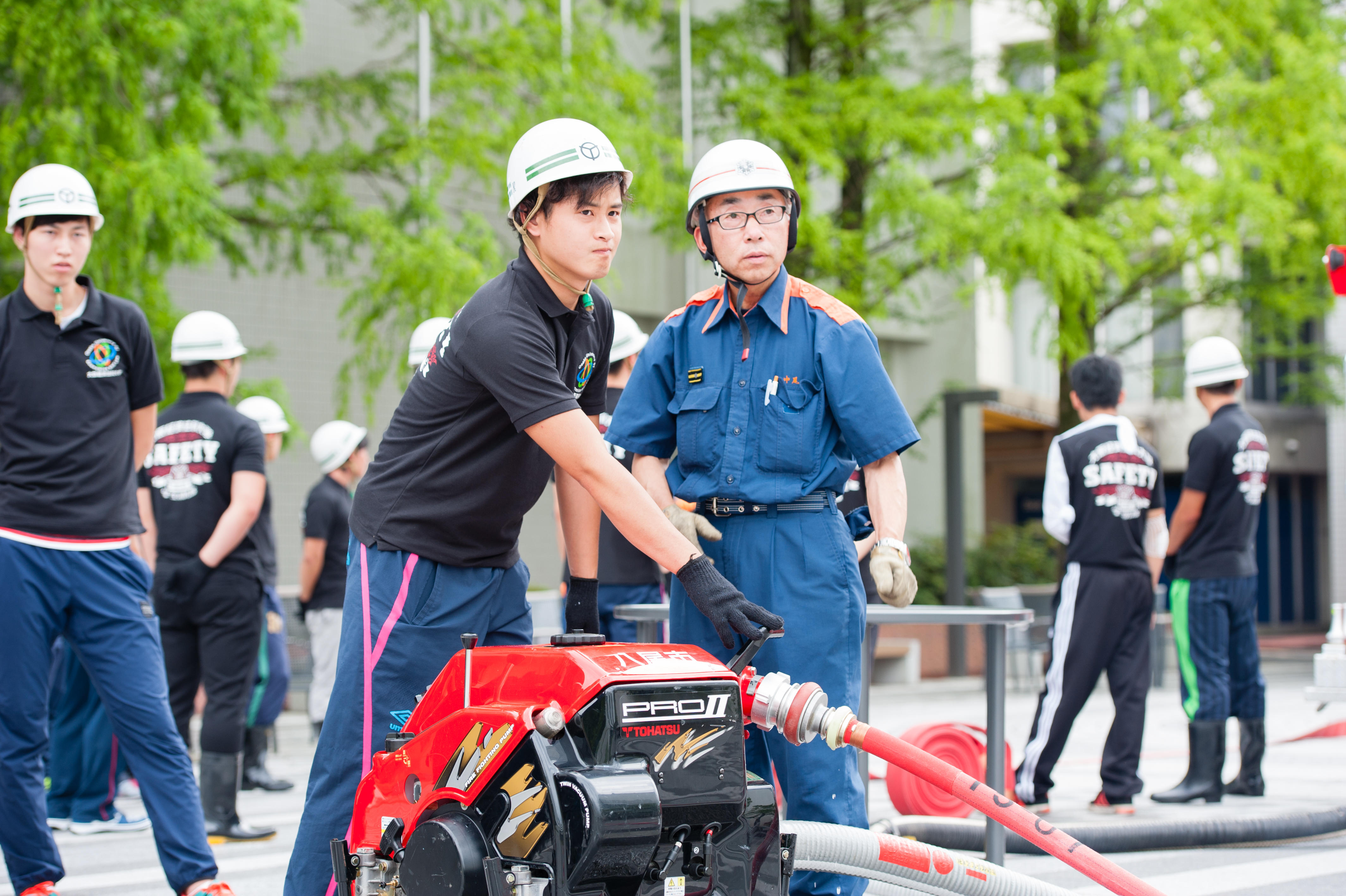 大阪経済法科大学の学生消防隊「SAFETY」が4月28日に消防訓練を実施 -- 大学生が防災活動に従事　地域と密接に連携した取り組み