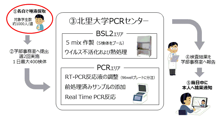 病院実習の学生を対象とした北里大学PCRセンター開設