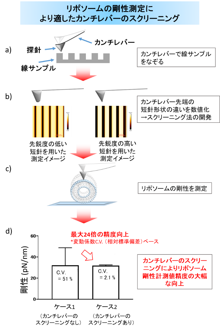 脂質ナノ粒子の硬さ・変形のしづらさをより高精度に計測可能に -- 北里大学