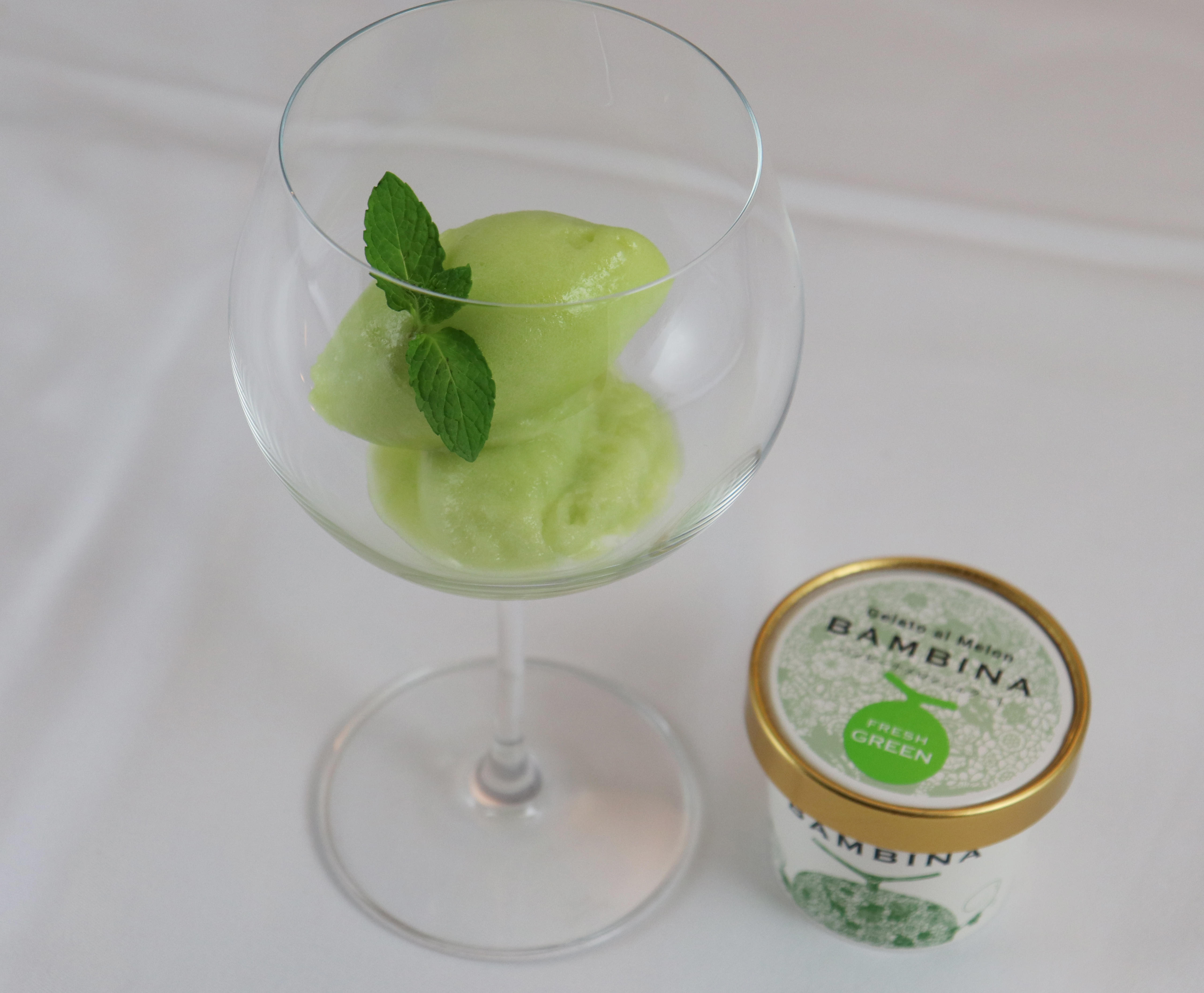 ICT農法で栽培した「バンビーナ」メロンジェラートの試食会を実施