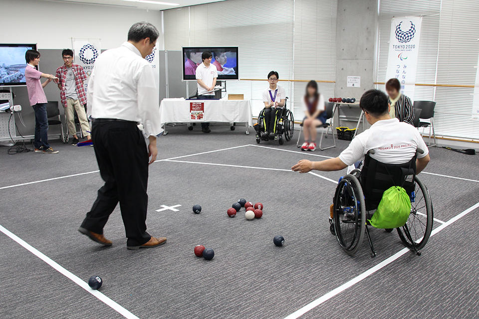 東京都主催のパラスポーツイベント『BEYOND PARK 秋葉原』に本学ボッチャ部「TOGAKUパラスポーツ」が参加 -- 9月23日（月・祝） べルサール秋葉原にて