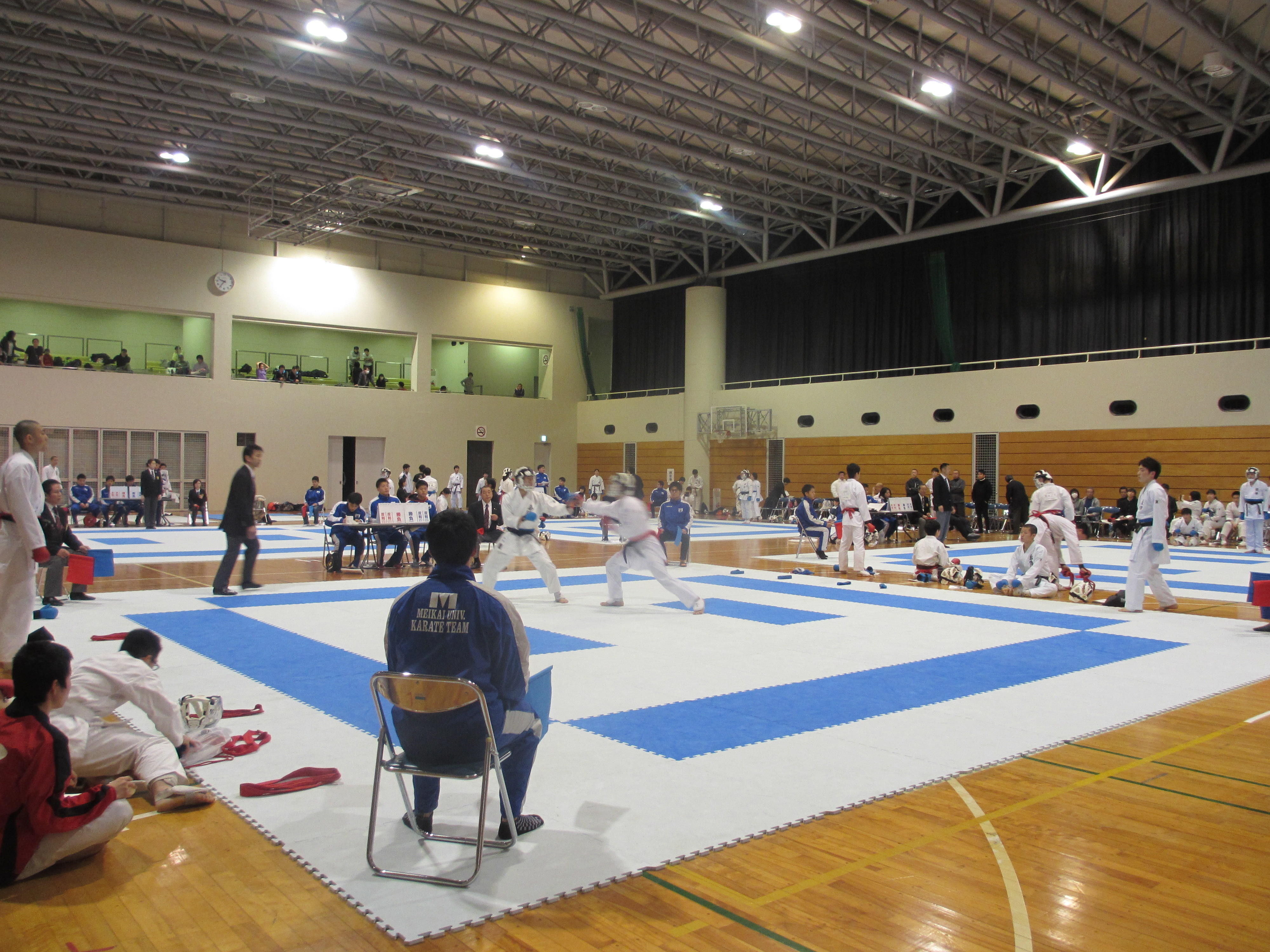 明海大学が千葉県の高校生男女110人による第2回空手道大会を開催（2月24日）