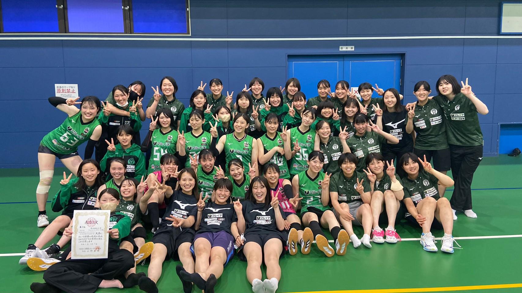 【関西福祉大学　女子バレーボール部】全日本6人制バレーボールクラブカップ女子選手権大会兵庫県予選大会で準優勝し、全国大会の出場権獲得