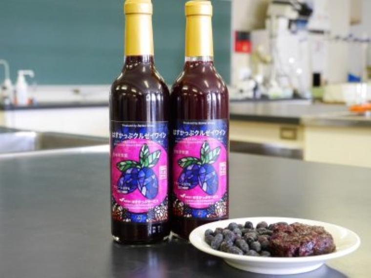 酪農学園大学の大学院生がハスカップの果皮（搾汁残渣）を用いたワインの製品化に成功 -- ビタミンやアントシアニンなどを多く含む北海道の地元食材を有効活用