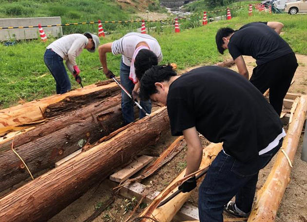 平成30年7月の豪雨から1年　被災した福富町に復興シンボルを制作