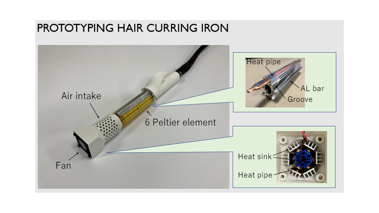 「髪の毛に優しいカールアイロン」を卒業研究で試作。国際高専5年生の瀬戸悠華さん