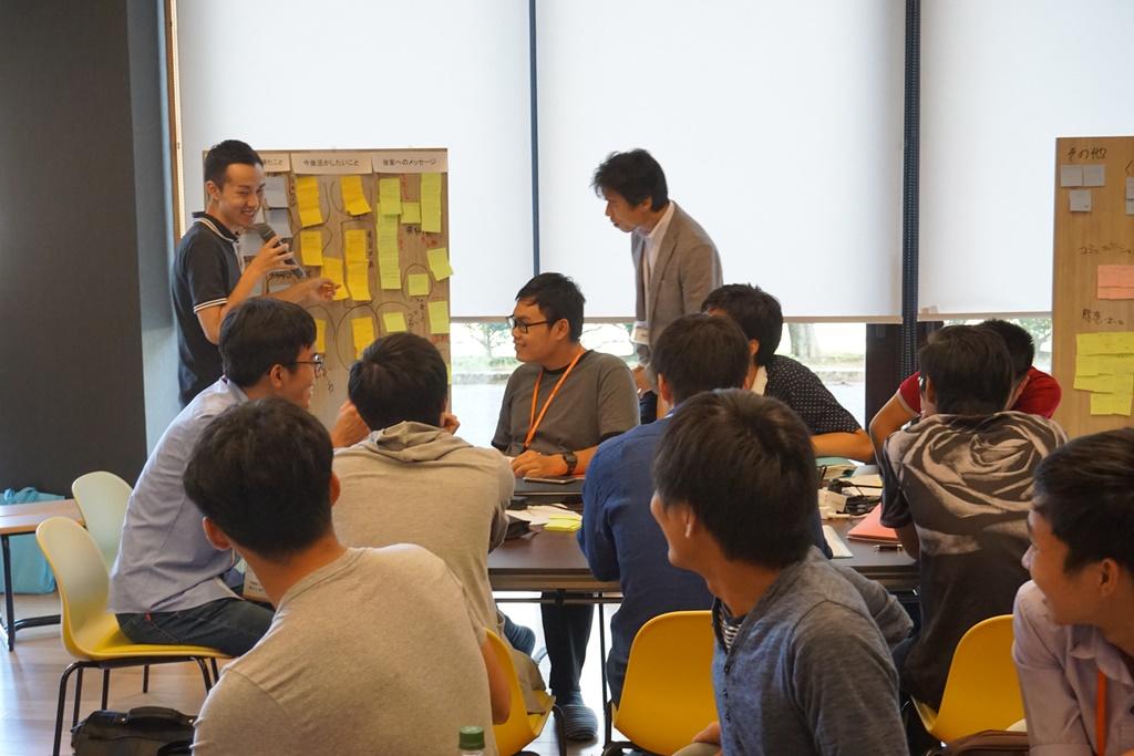 越日工業大学（ベトナム）の学生と金沢工業大学の学生がペアを組み、企業でインターンシップ。「文化を超えて」問題発見・解決に取り組む。