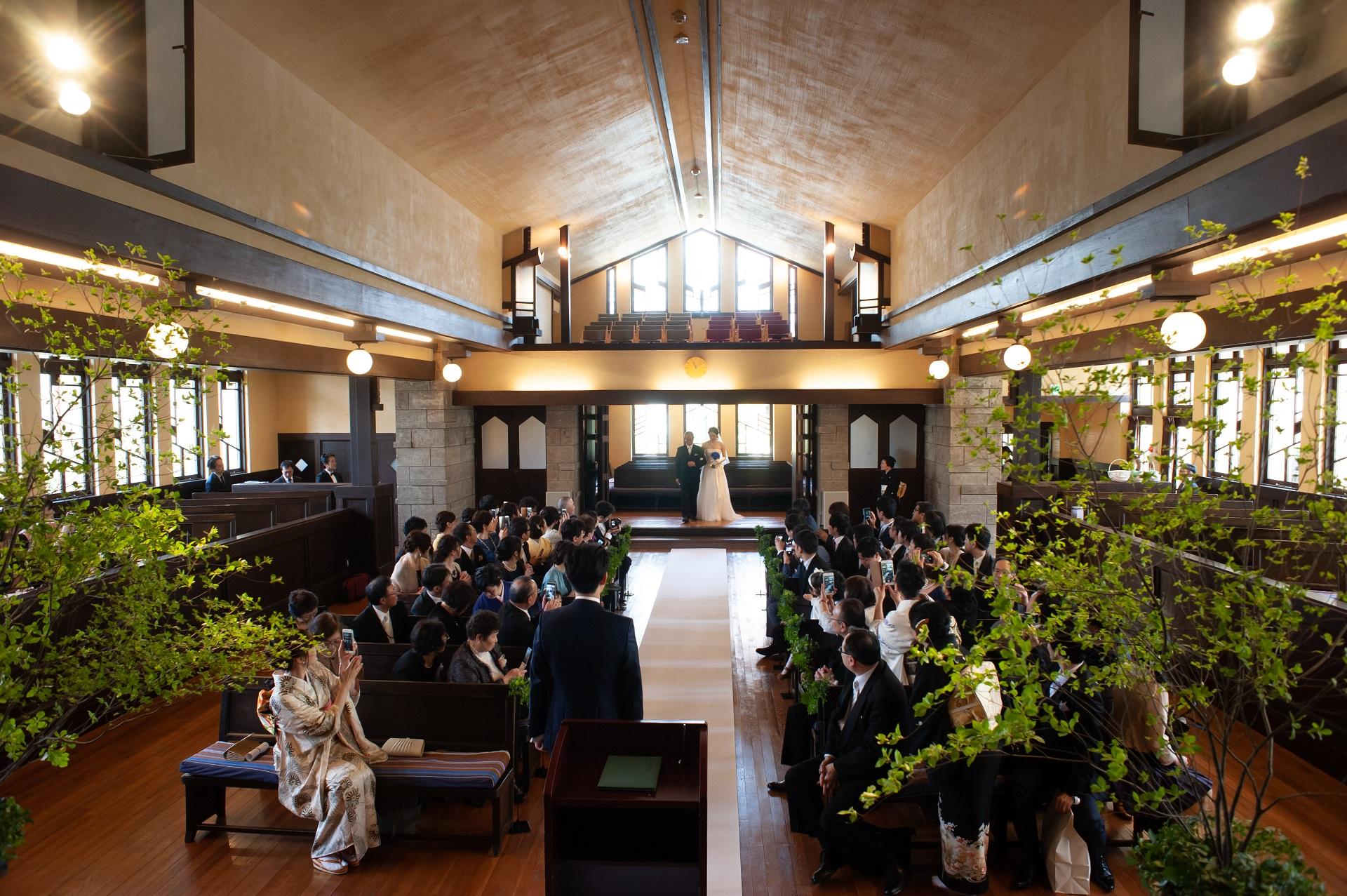 川村学園女子大学の学生がつくる本物の結婚式を自由学園明日館にて一般公開します
