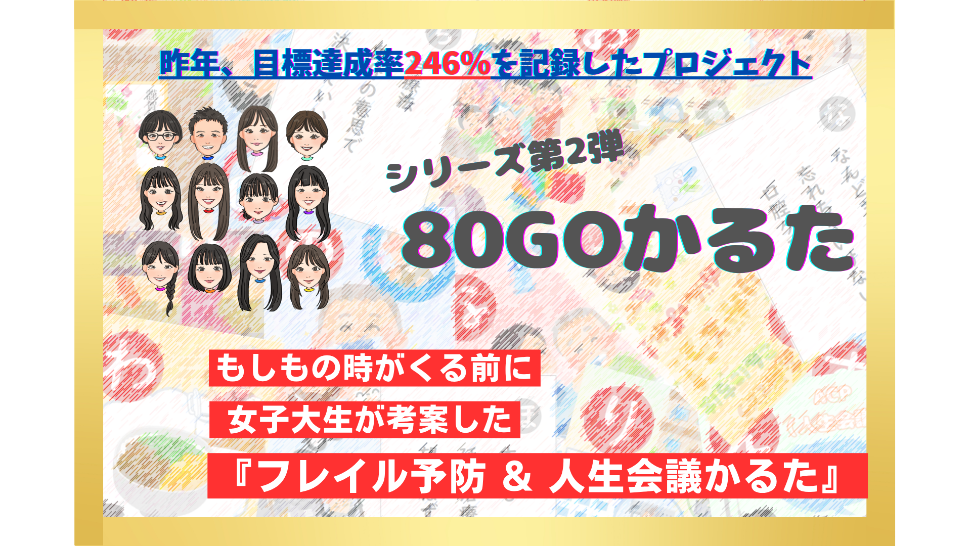 もしもの時がくる前に女子大生が考案した『フレイル予防 & 人生会議(ACP)かるた』多くの反響の声を受け、購入型クラウドファンディングに挑戦!