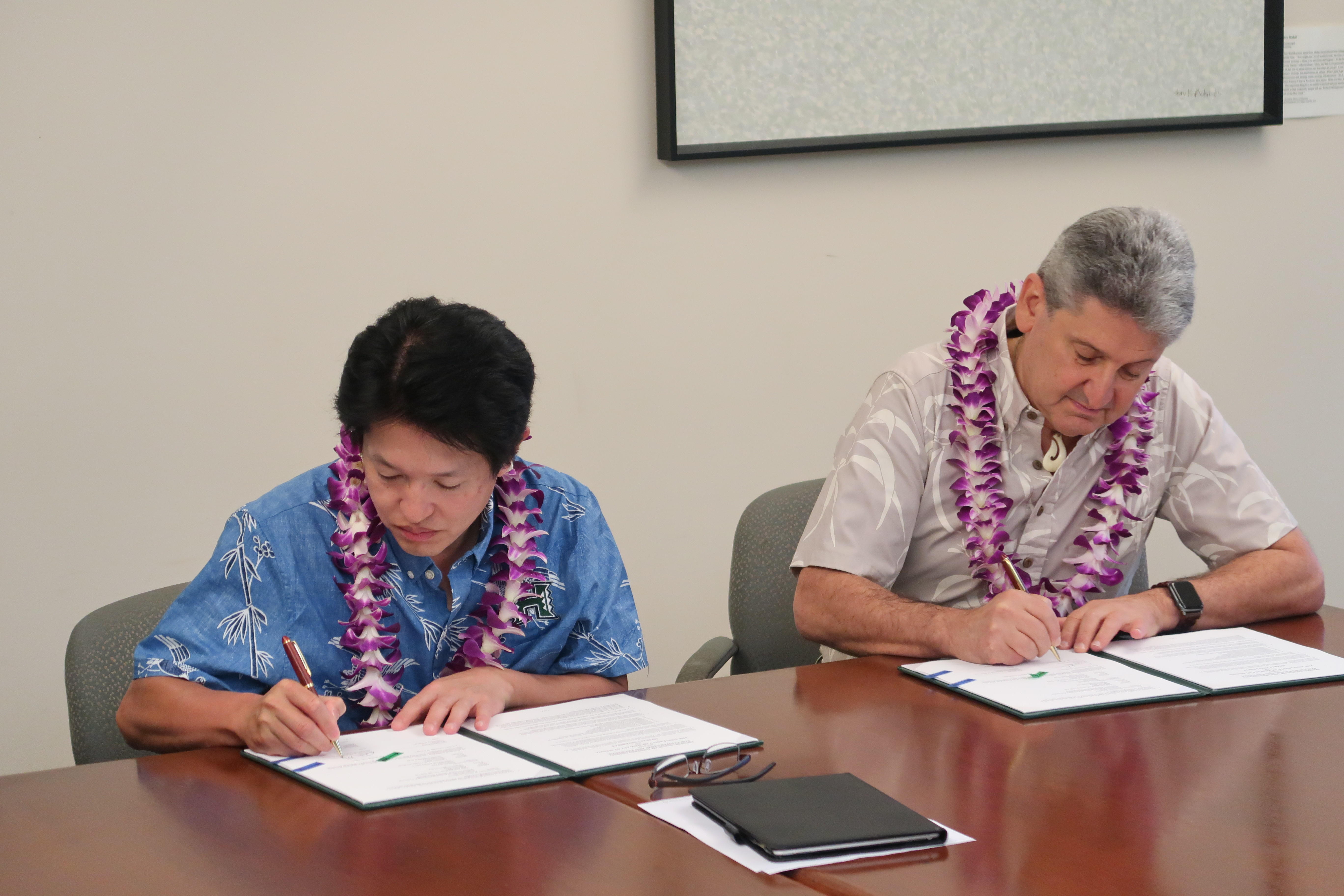 学校法人明海大学が「ハワイ大学マノア校との間における連携および交流に関する合意書」を締結