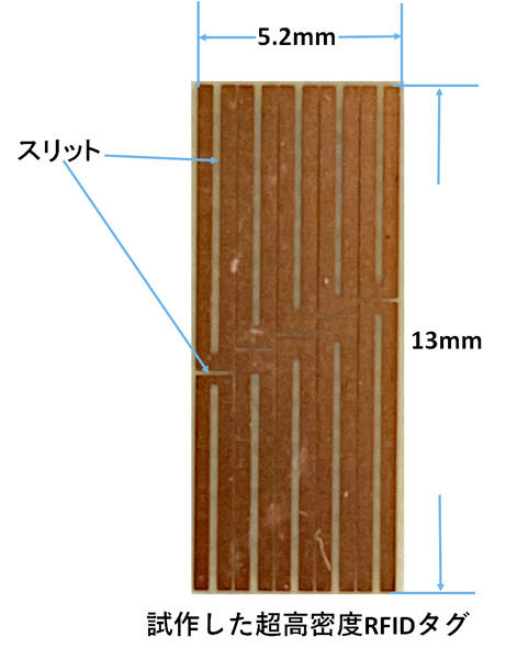 青山学院大学環境電磁工学研究所が超高密度化RFIDタグの試作に成功