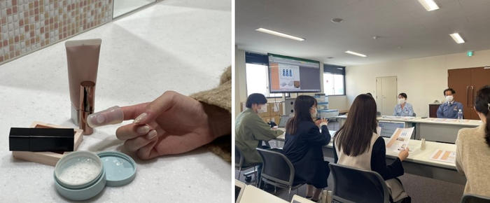 近畿大学経営学部が老舗ゴム企業と共同開発　化粧の不便さを解消したい！化粧用指型シリコーンパフ「ゆびパフ」