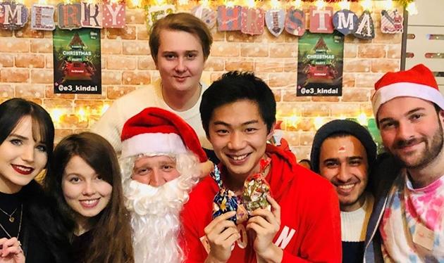 近畿大学英語村E3[e-cube] Christmas Charity Dinner　欧米の伝統的なクリスマスをチャリティを通して体験