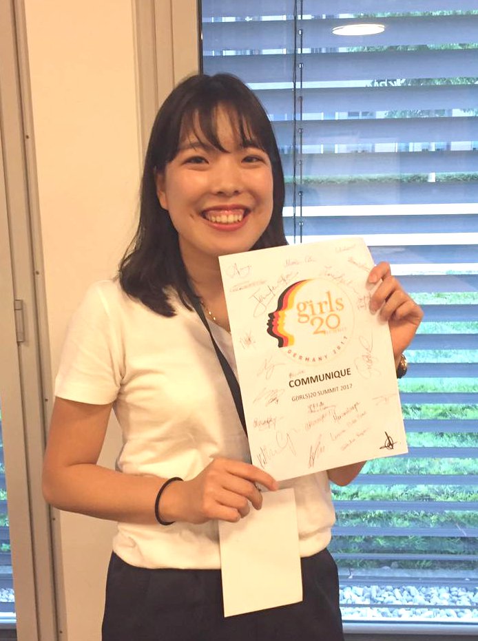 創価大学の学生が「Girls20サミット2017　国際女性会議」に日本代表として参加 — 同大から3年連続の選出