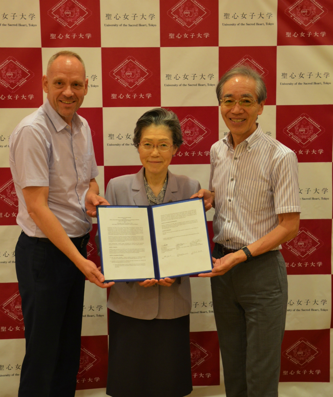聖心女子大学と国連難民高等弁務官事務所（UNHCR）、国連UNHCR協会が「UNHCR難民高等教育プログラム」の協定を締結 — 7月14日に締結を記念して懇談