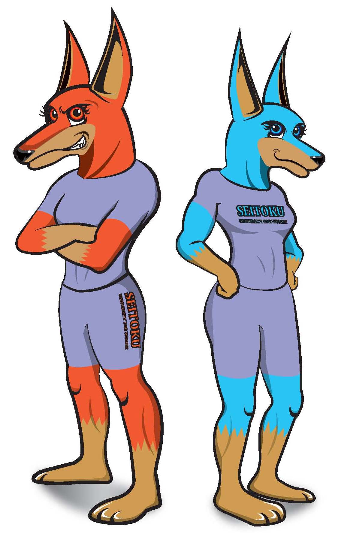 聖徳大学創立25周年・聖徳大学短期大学部創立50周年を記念して誕生したオフィシャル・キャラクター「ファイ」と「リーン」 — 各種イベントやSNS上で活躍中