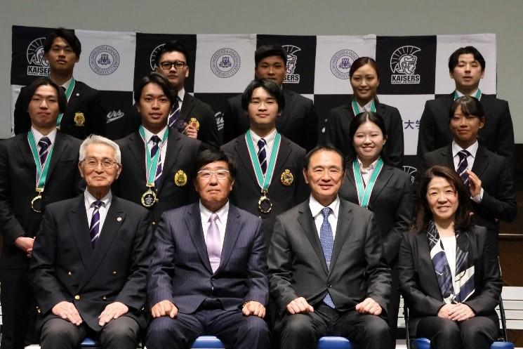 ◆関西大学でパリオリンピック出場の西田選手らを表彰◆第33回大島鎌吉スポーツ文化賞授与式開催