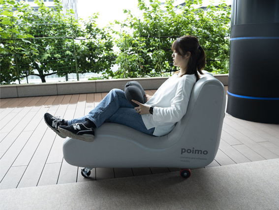 やわらかい乗り物 –「poimo」ふくらむ・たためる風船構造パーソナルモビリティの直感的なコントローラと実用化に向けた試作機を開発