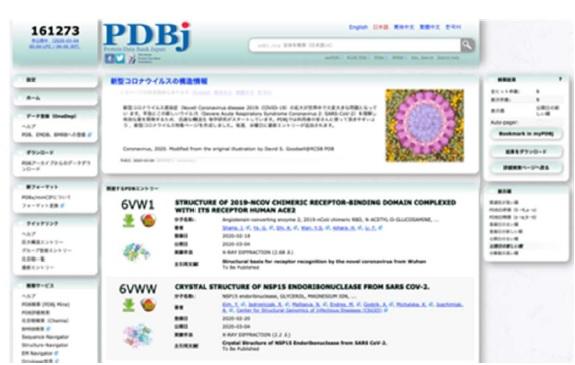 大阪大学から蛋白質構造データベース（PDB）を正確に発信中 — 新型コロナウイルスの蛋白質構造情報を集約して3月11日から公開