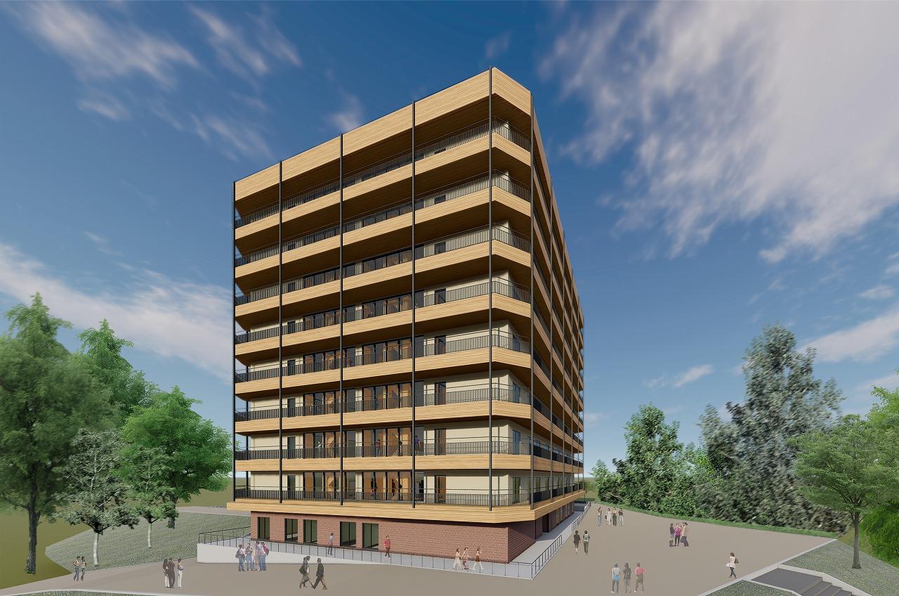 教育施設では日本初！国内最大級　玉川大学・玉川学園　中高層純木造耐火建築の学生寮建設に着手！2022年竣功予定 — 最新技術を実証実験し、低コストかつ安全な中高層純木造建築の普及に貢献 —