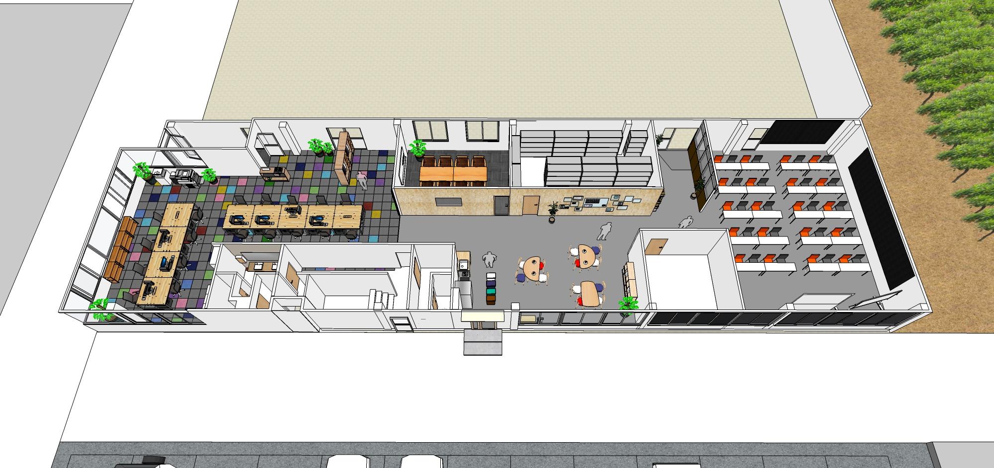 企業の総務部オフィスを楽しく働ける空間に。金沢工業大学 Toiroプロジェクトの学生がオフィスリノベーションデザインを担当、施工にも取り組み、民間企業の働き方改革を後押し。