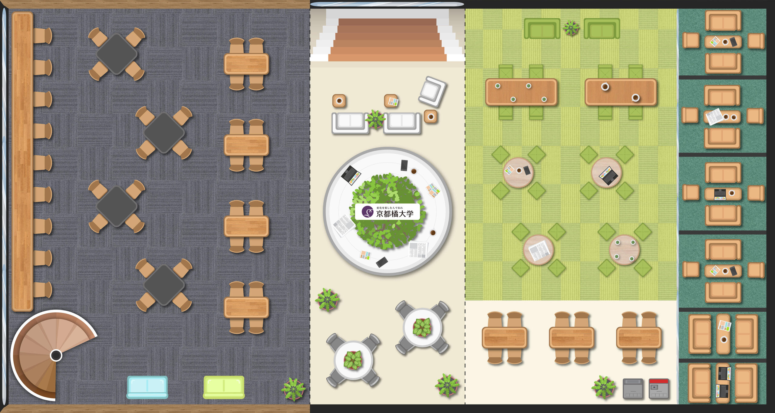 バーチャル空間でインタラクティブなコミュニケーションを実現！　2021年度オープンキャンパス 第1弾「たちばなVIRCHAROOM — 気軽で、気楽な、ひとときを。」開催 — 「oVice」と連携しバーチャルキャンパスを制作！ —