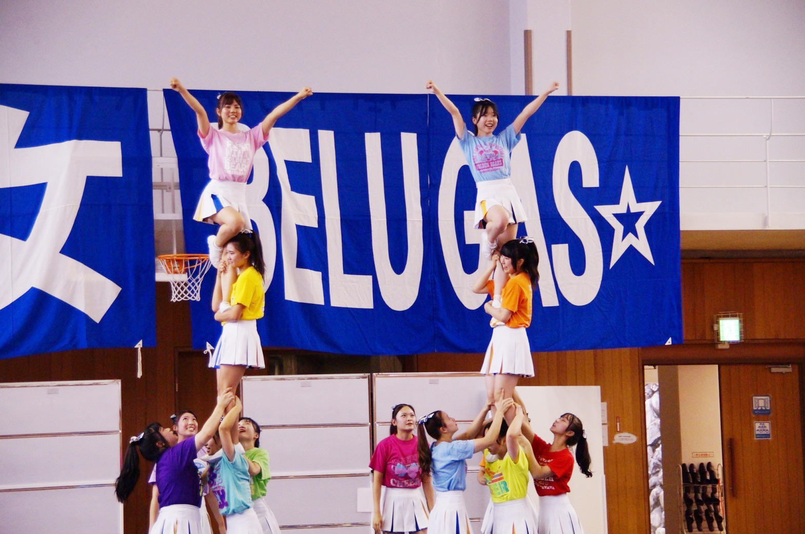 甲南女子大学のチアリーディング部・アイドル研究部がKOBEサンシャインフェスのステージに出演