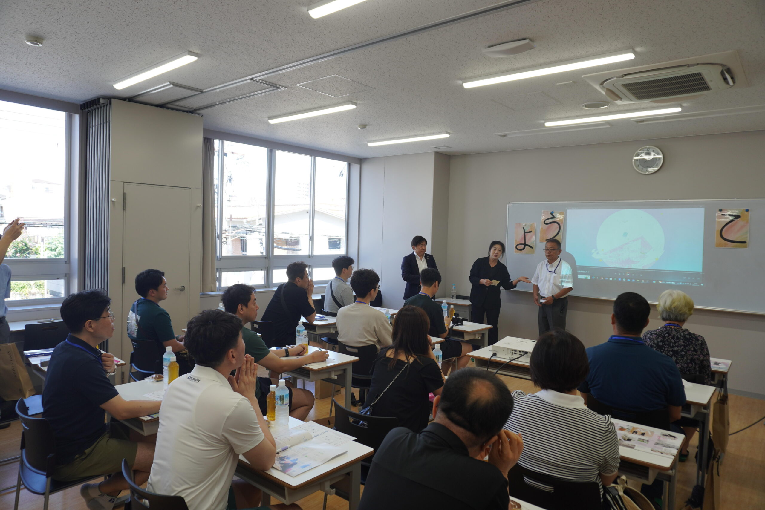 大韓民国・全羅南道教育庁視察団が明浄学院高等学校を訪問