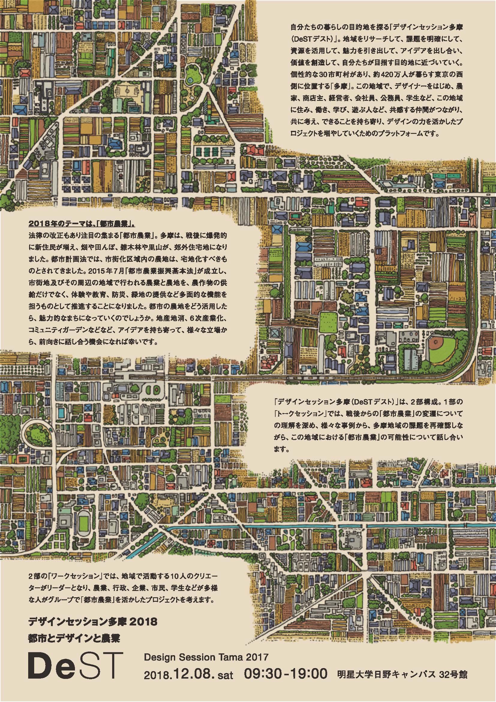 明星大学デザイン学部が「デザインセッション多摩（DeSTデスト）」を開催。～テーマは「都市とデザインと農業」。多摩地域におけるデザインの可能性を考察～