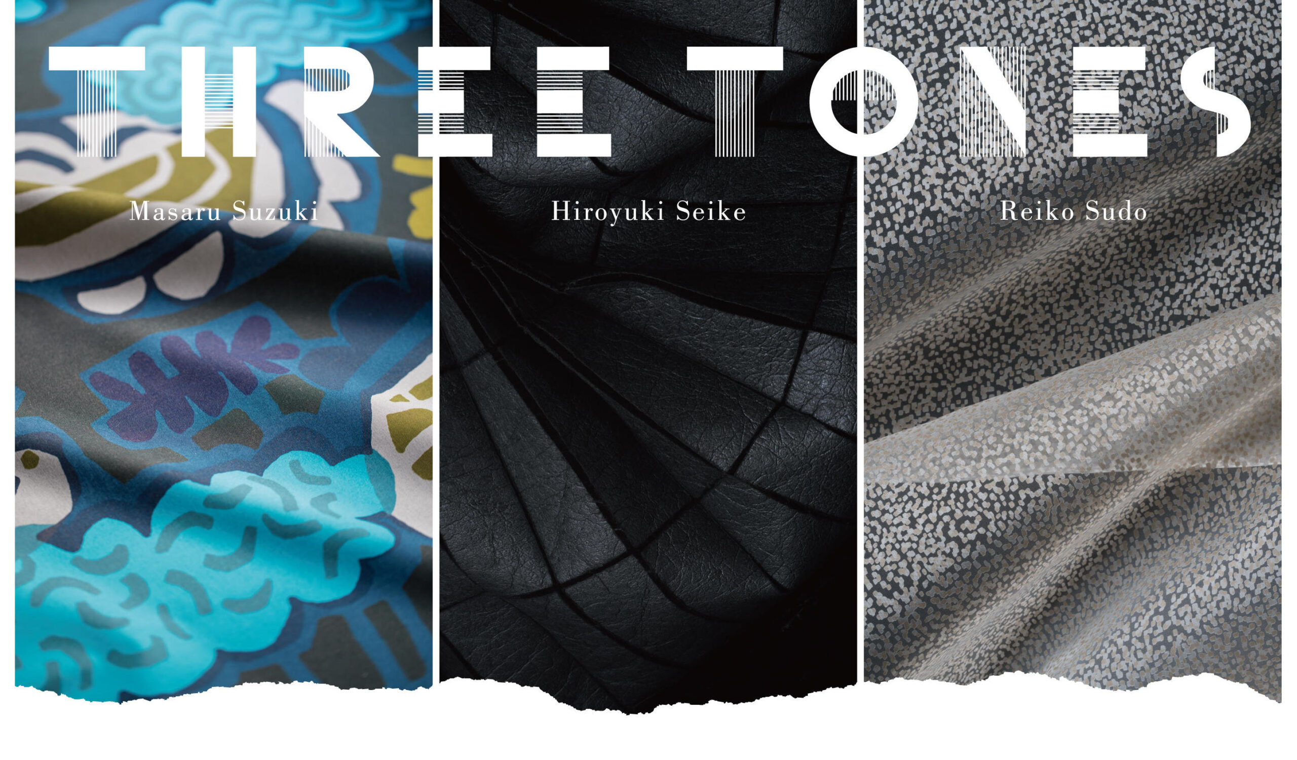 東京造形大学が、日本を代表する3名のテキスタイルデザイナー 鈴木マサル・清家弘幸・須藤玲子による展示を開催 ～ Three Tones「スリー・トーンズ」 — 3人のデザイナーがつくるテキスタイル空間 —