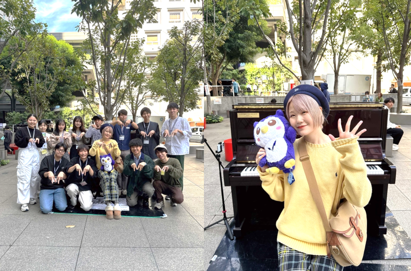 明大生による『ストリートピアノ×コーヒーカフェ』イベント明治大学駿河台キャンパスで実施中！（11月29日まで）