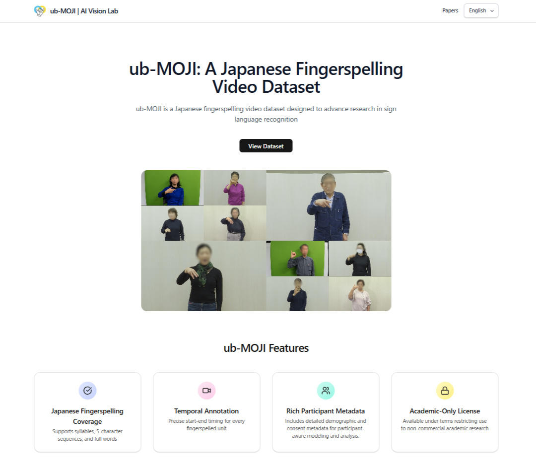 東京工芸大学 工学研究科博士前期課程1年 村井亮太さんが開発した日本語手話の指文字データベース「ub-MOJI」が公開― 9/23手話言語の国際デー