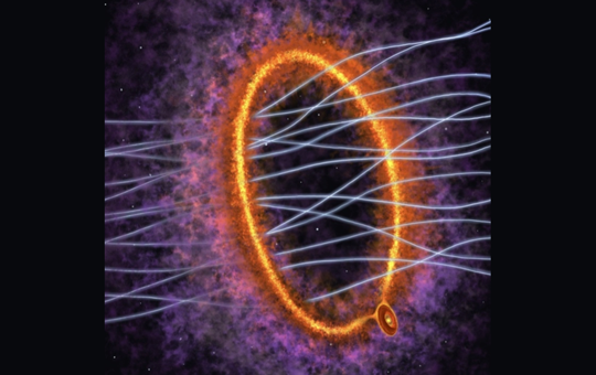 赤ちゃん星が磁力線を吐き出す「くしゃみ」で新発見　アルマ望遠鏡で暖かいリング状ガス雲を初観測！