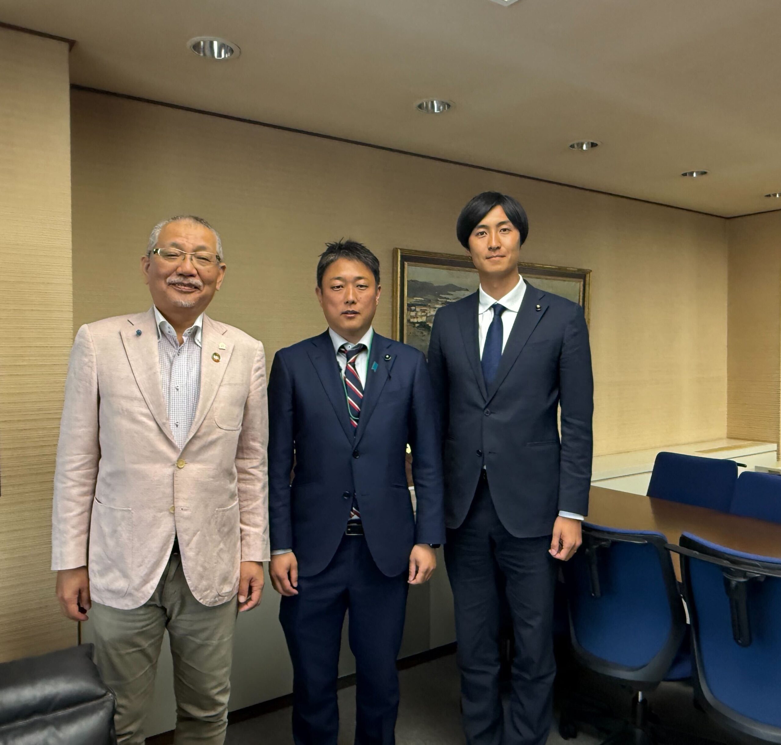 【藍野大学】大阪府議会議員うらべ走馬氏・茨木市議会議員西野貴治氏が来訪されました。