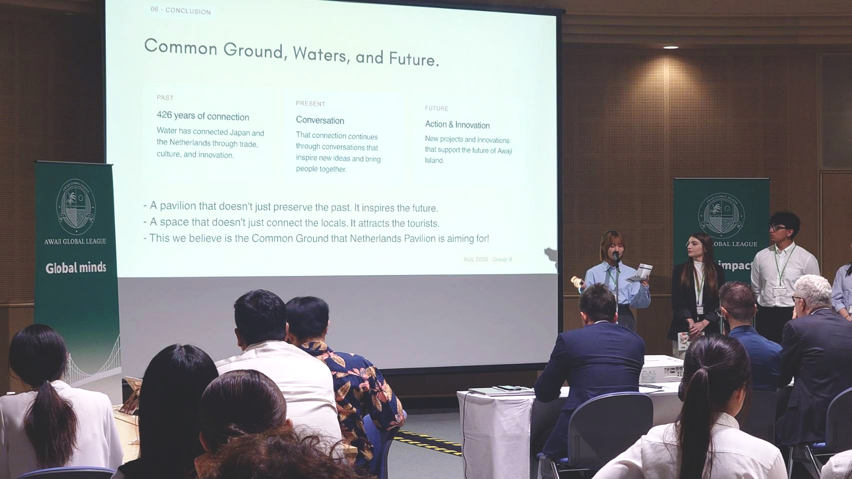 世界の学生とパビリオンの新たな活用を考える ― パソナグループ主催「Awaji Global League 2026」で甲南女子大学の学生を含むチームが最優秀賞を受賞