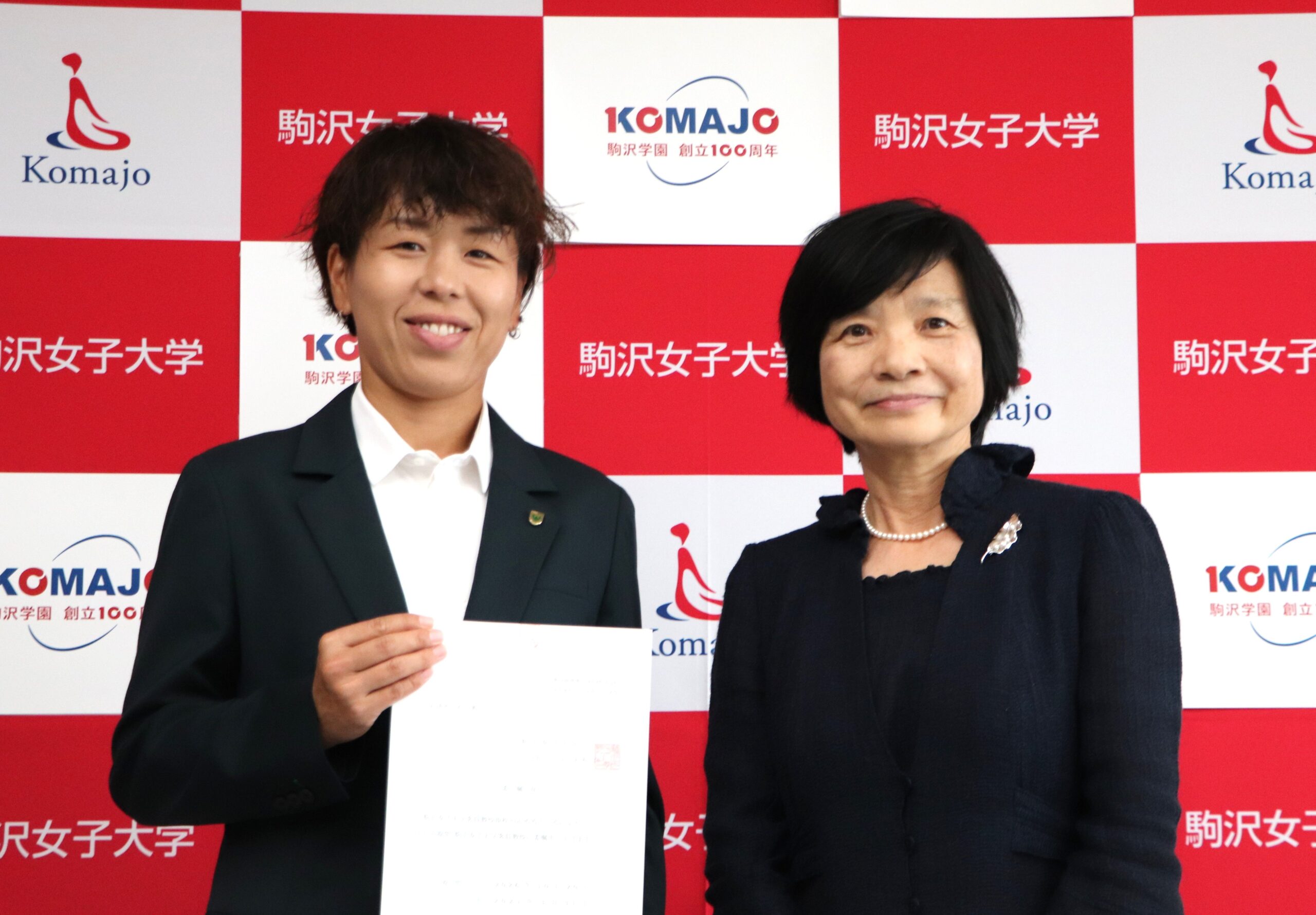 常勝日テレ・ベレーザの岩清水梓氏が駒沢女子大学の客員教授に就任いたしました
